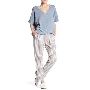 NWT Tina + Jo Striped Straight Leg Pants S